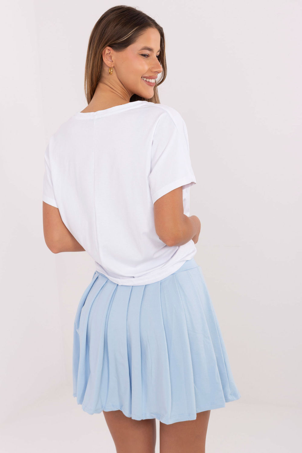 Spódnica Komplet Model RV-KMPL-A774.49 White/Blue - Relevance217296 - Niebieski - obrazek 3
