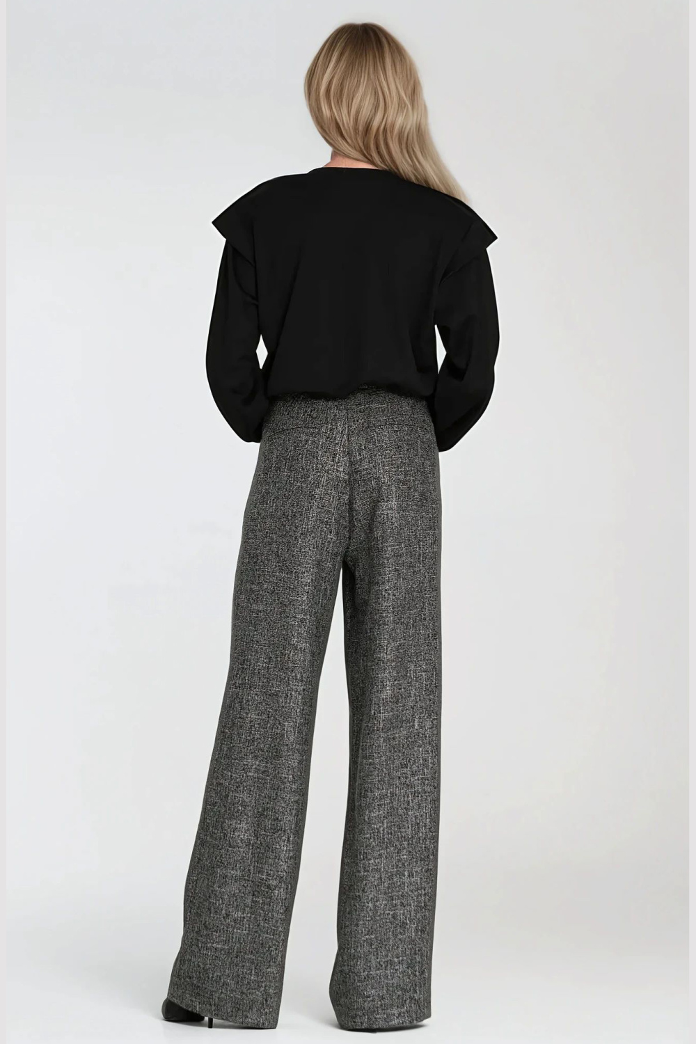 Bluza z wysokimi ściągaczami BL10 Black - Nife217576 - Czarny - obrazek 3