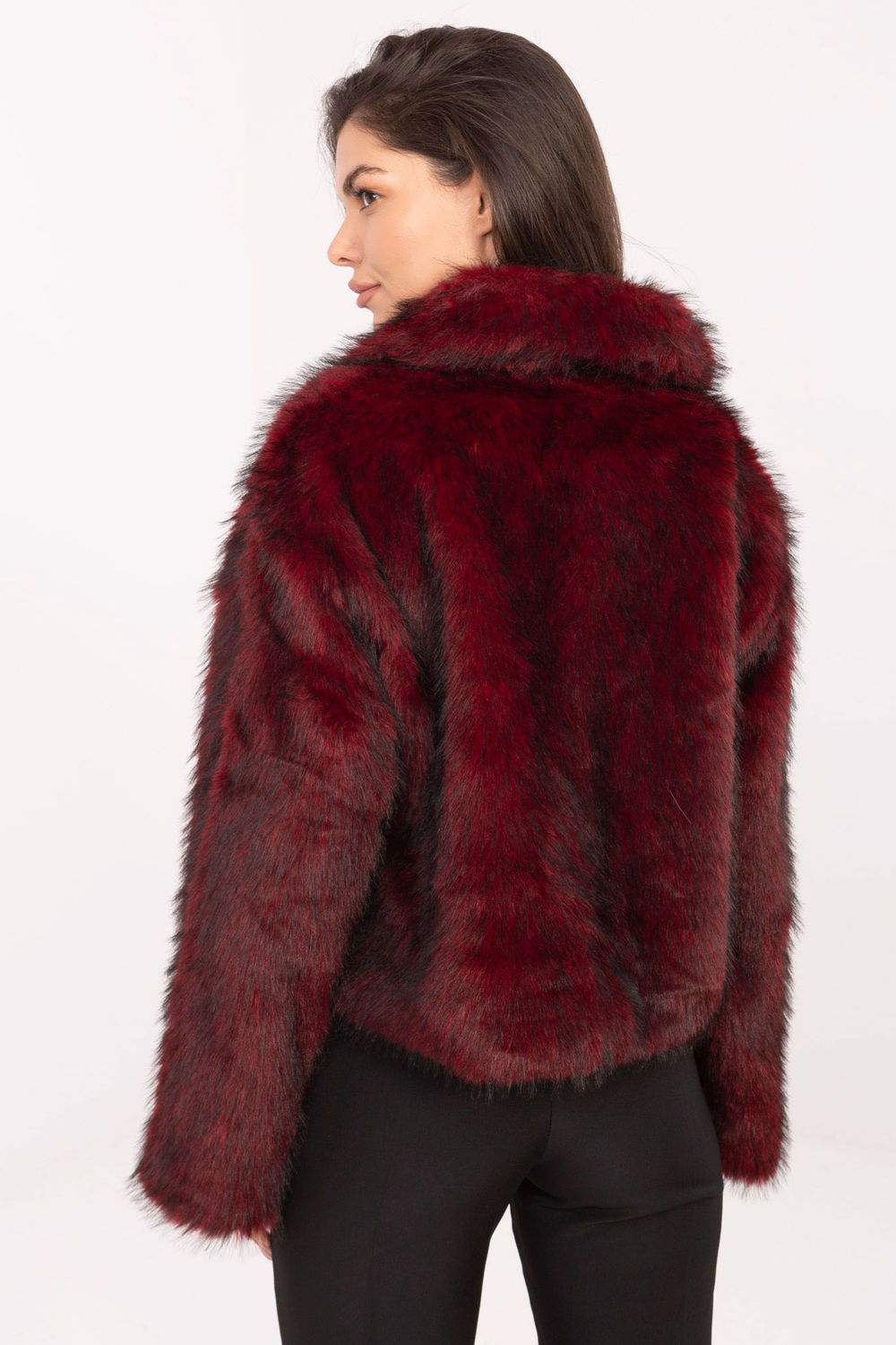 Kurtka Damska Model IT-KR-2502.50 Bordo - Rue Paris217993 - Czerwony - obrazek 3