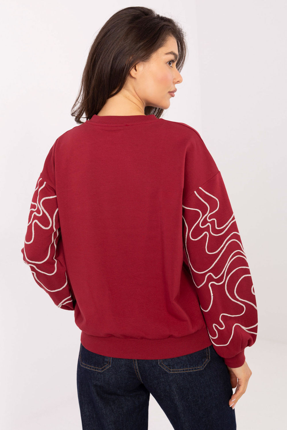 Bluza Damska Model RV-BZ-A176.56 Bordo - Relevance218380 - Czerwony - obrazek 3