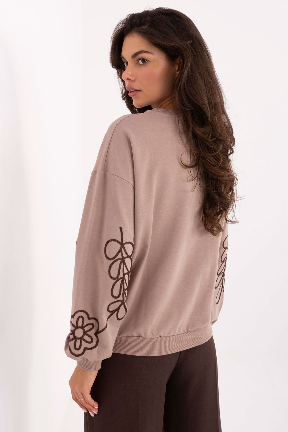 Bluza Damska Model RV-BZ-A175.02 Dark Beige - Relevance218384 - Beżowy - obrazek 3
