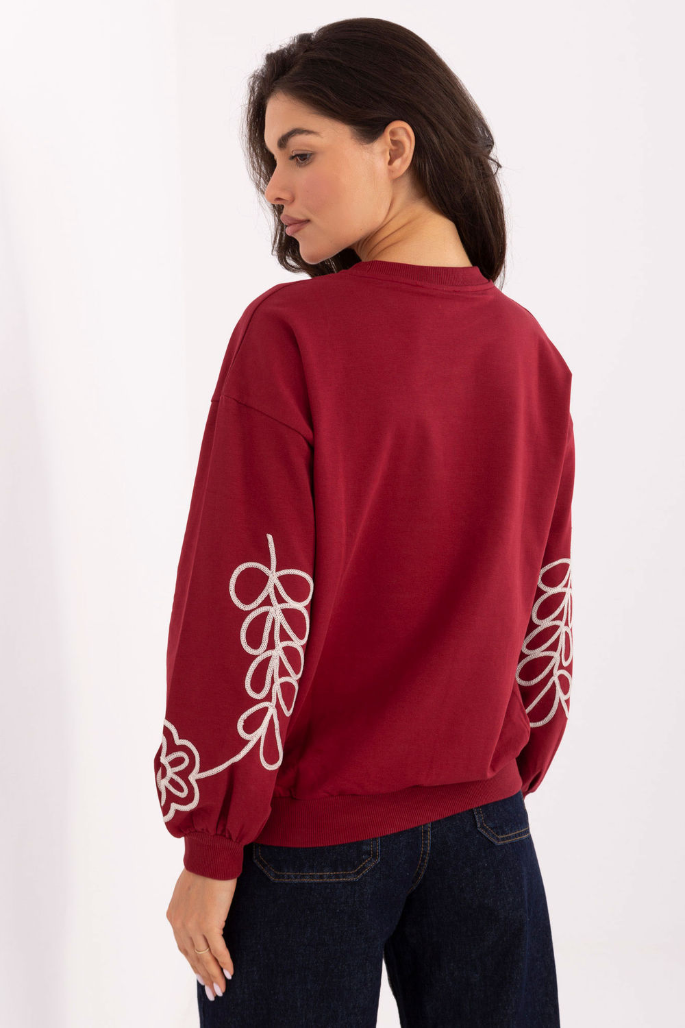 Bluza Damska Model RV-BZ-A175.02 Bordo - Relevance218385 - Czerwony - obrazek 3