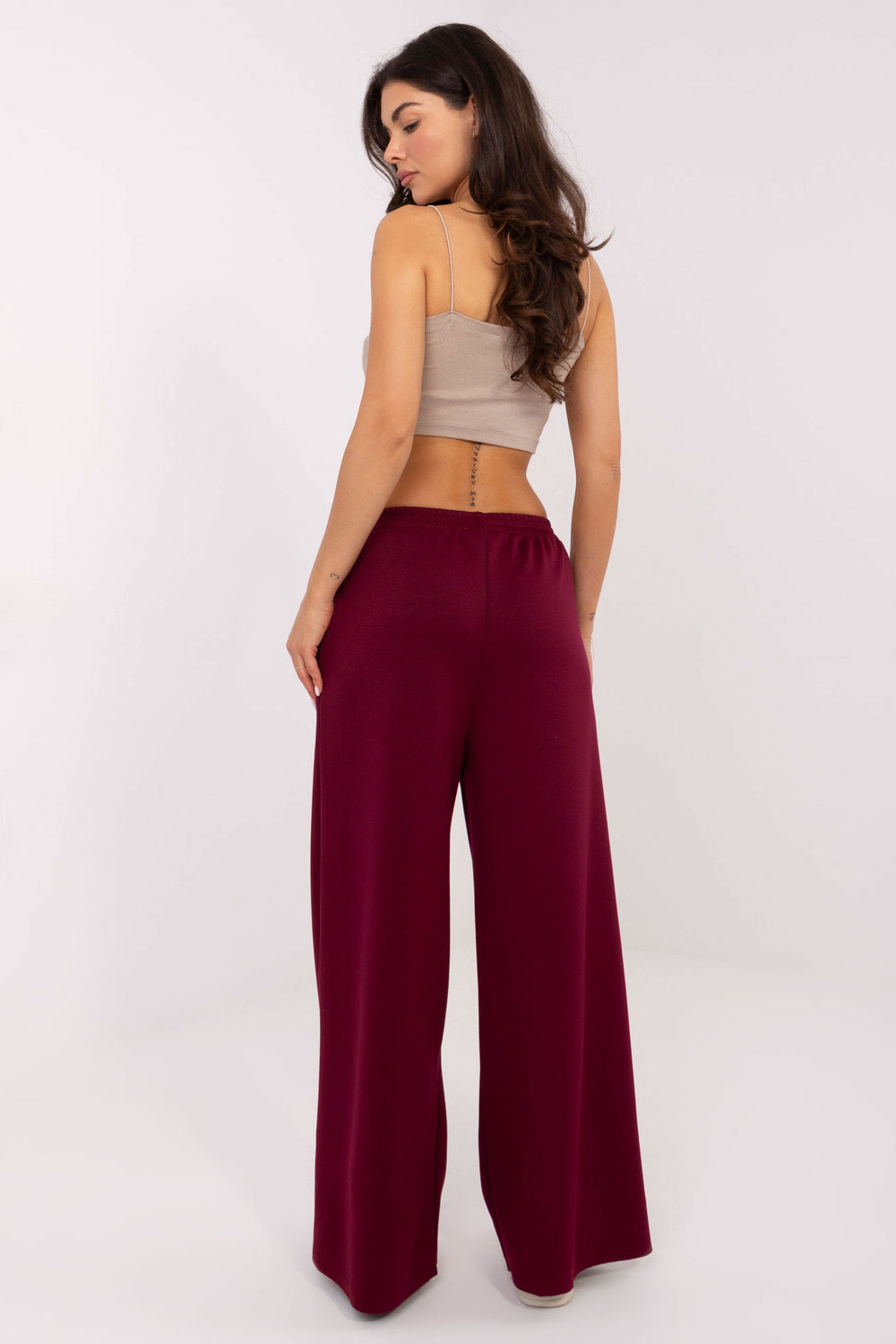 Spodnie Damskie Model IT-SP-21559.75 Bordo - Italy Moda218434 - Czerwony - obrazek 3