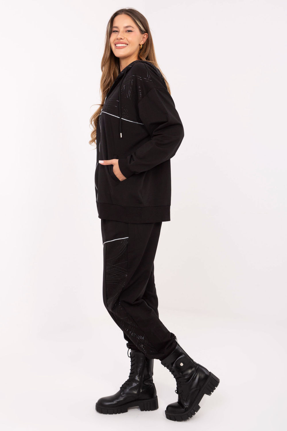 Spodnie Komplet Model RV-KMPL-A881.15 Black - Relevance218605 - Czarny - obrazek 2