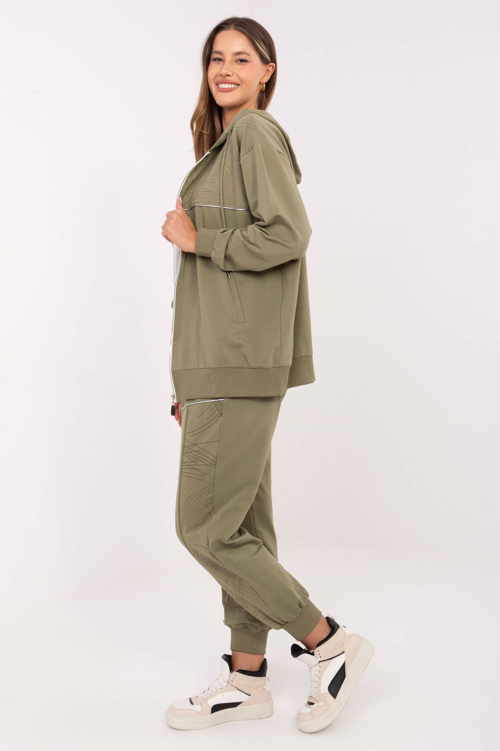 Spodnie Komplet Model RV-KMPL-A881.15 Khaki - Relevance218608 - Zielony - obrazek 2