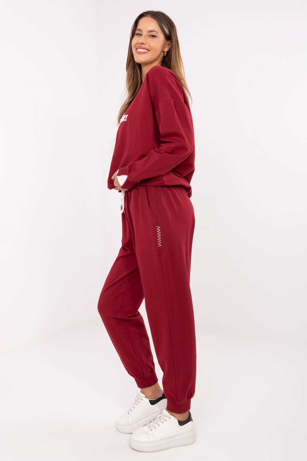 Spodnie Komplet Model RV-KMPL-A883.68 Bordo - Relevance218614 - Czerwony - obrazek 2