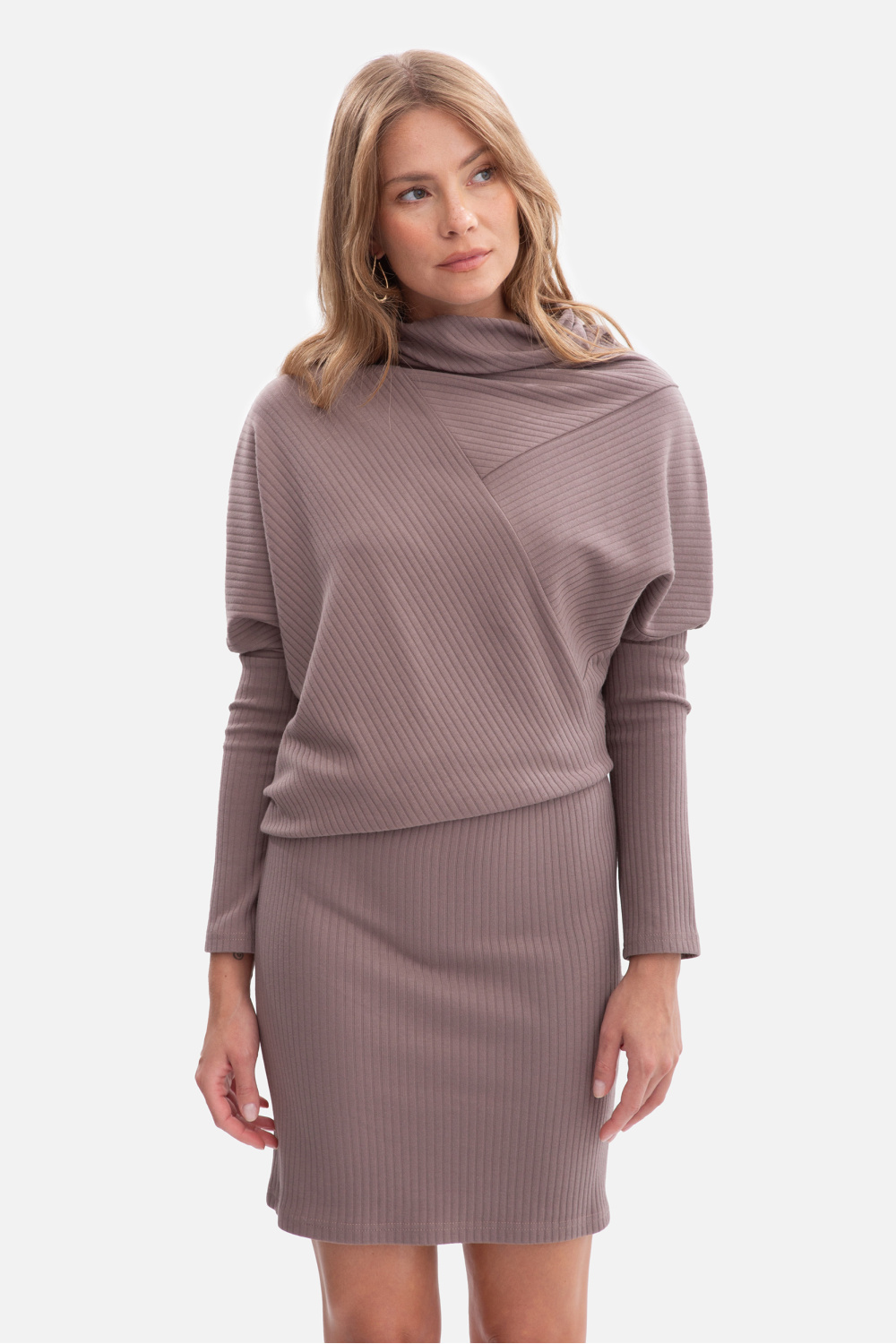 Sukienka Model B309 Cacao - BeWear218624 - Brązowy