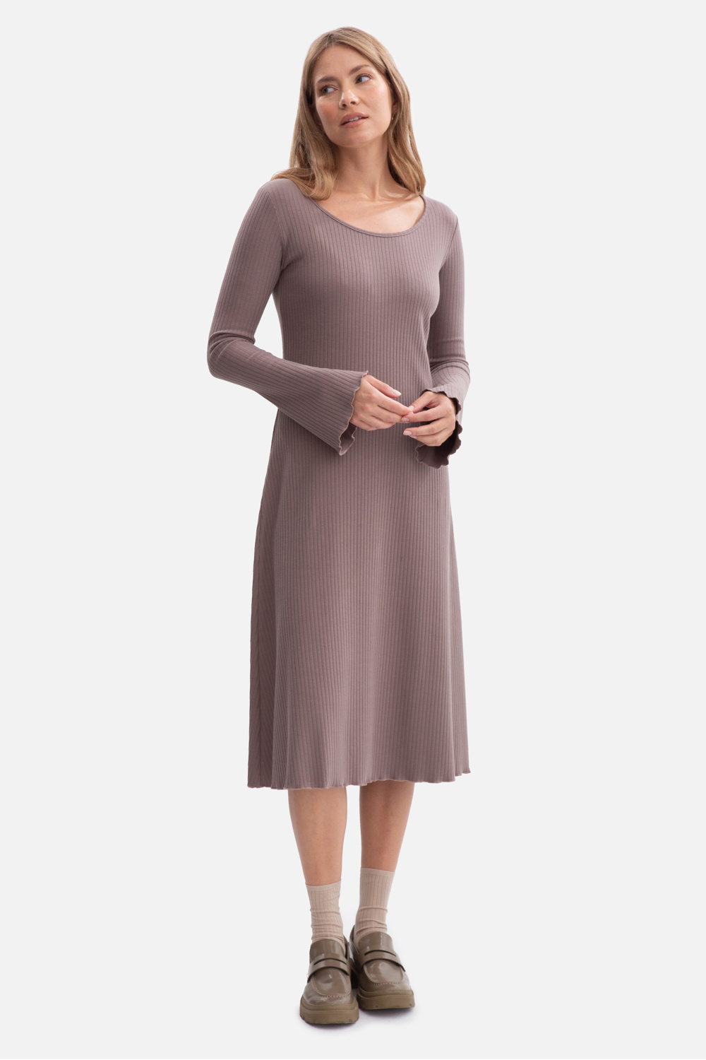 Sukienka Model B308 Cacao - BeWear218629 - Brązowy - obrazek 2