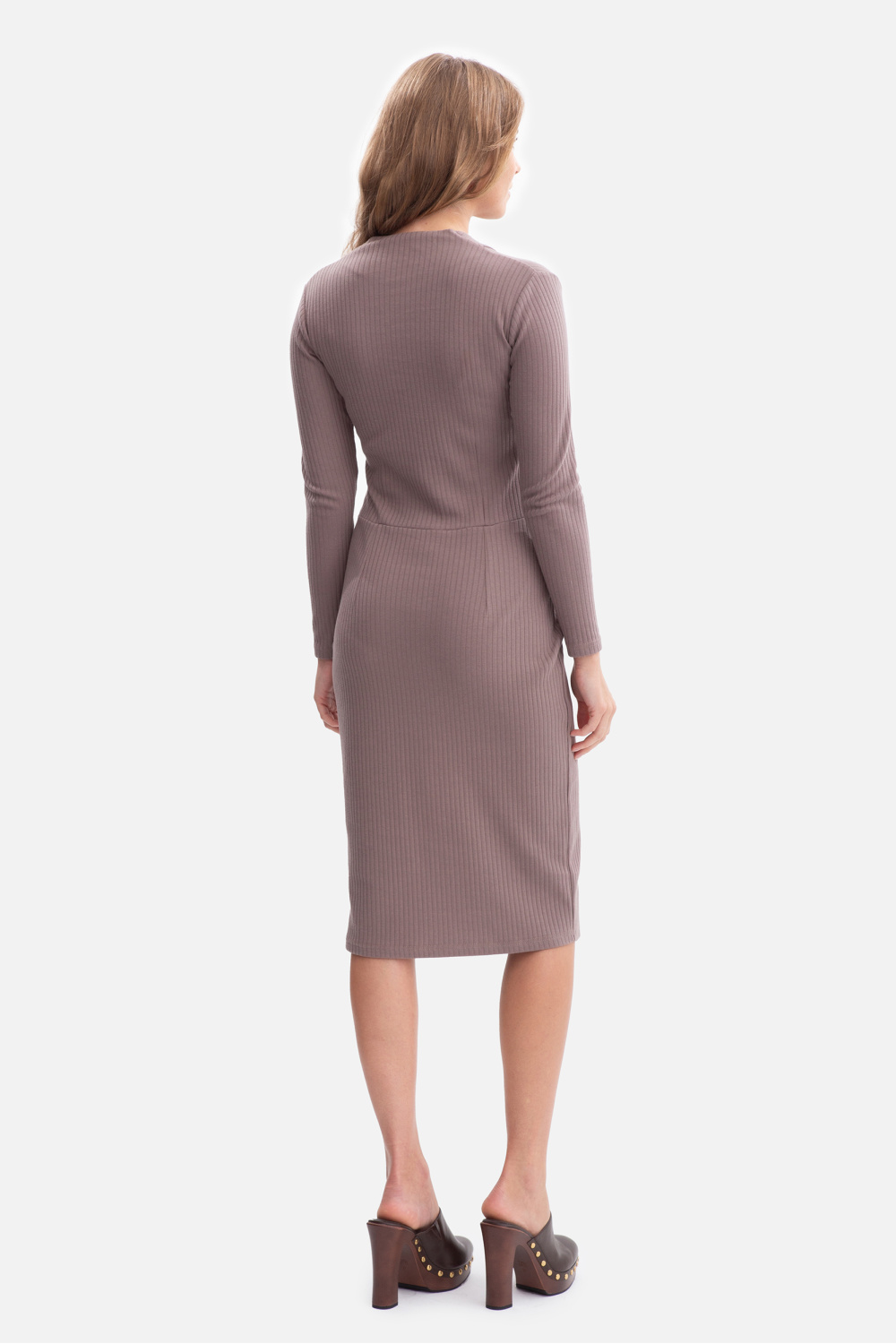 Sukienka Model B307 Cacao - BeWear218634 - Brązowy - obrazek 2