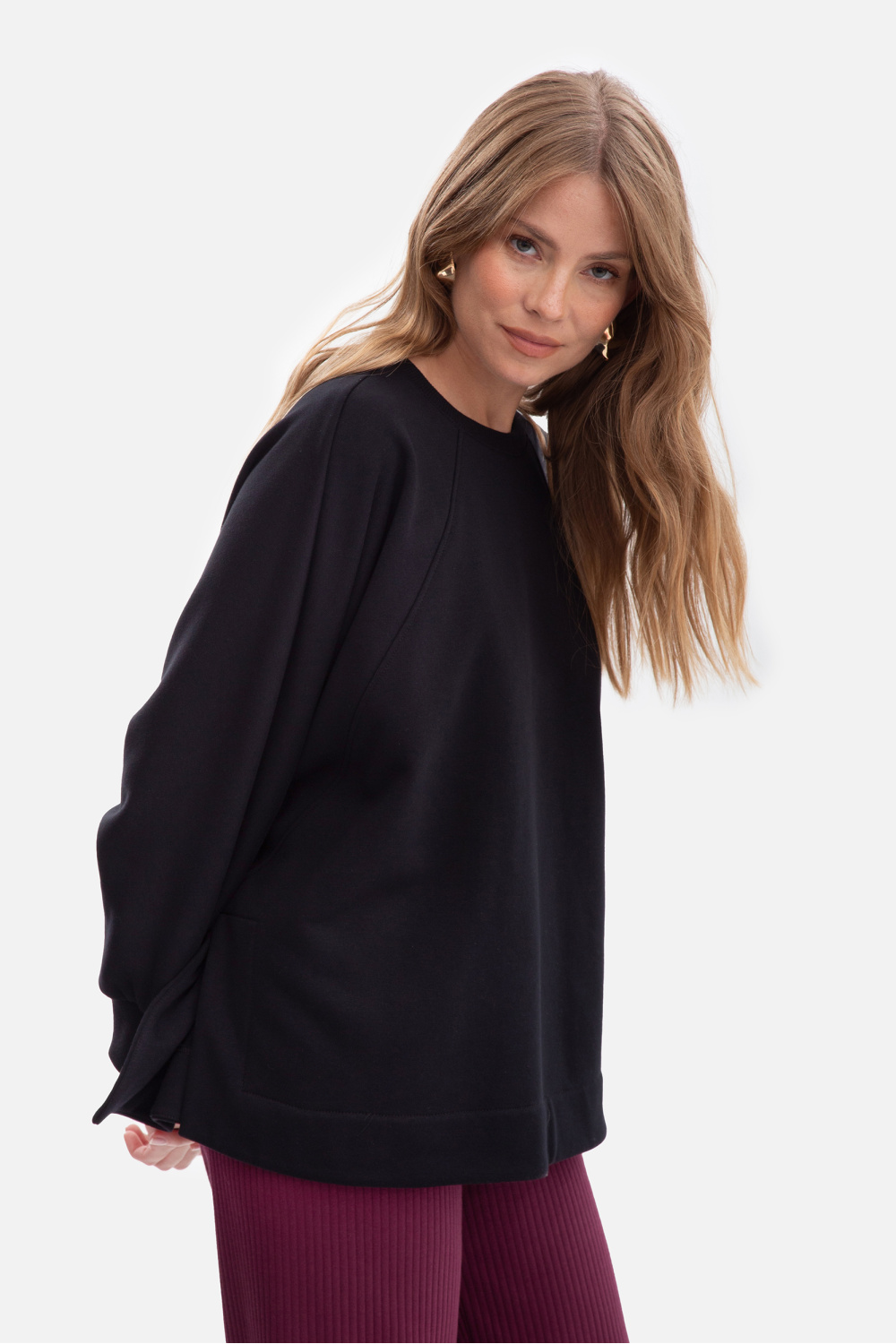 Bluza Damska Model B306 Black - BeWear218641 - Czarny