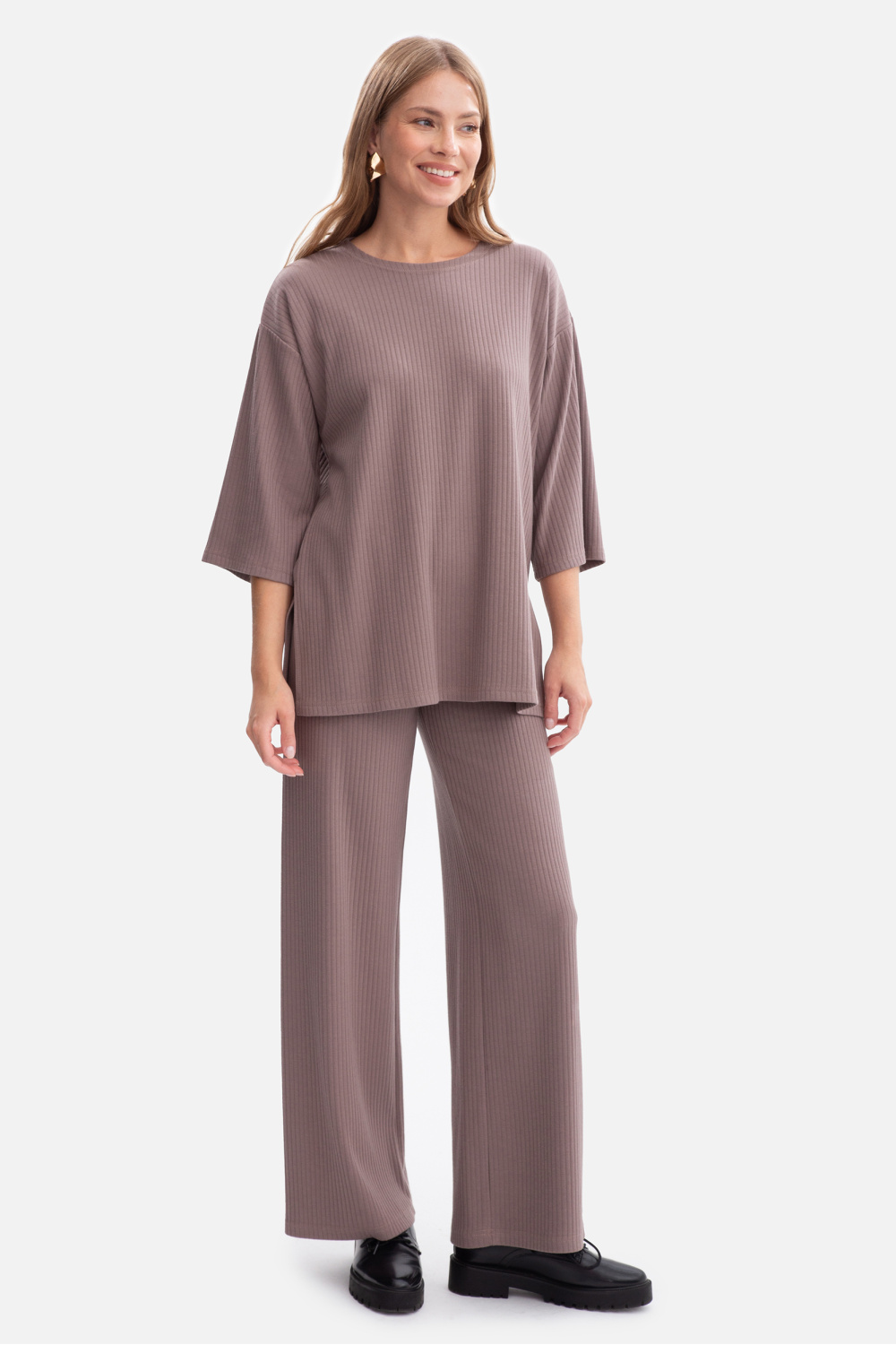 Spodnie Damskie Model B300 Cacao - BeWear218662 - Brązowy - obrazek 2