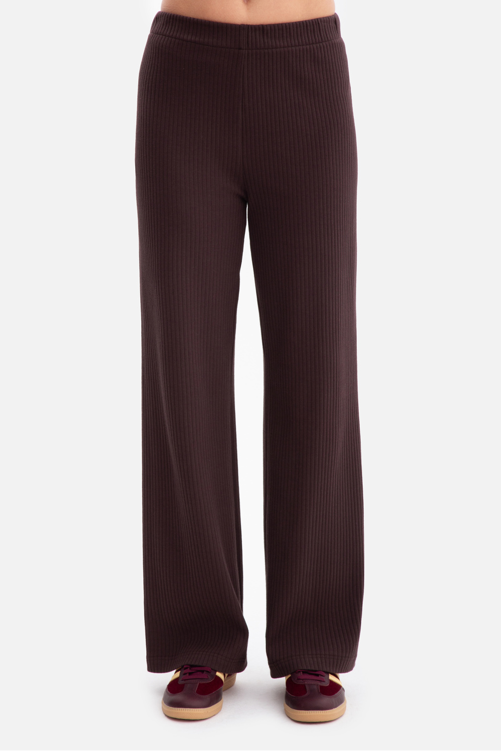 Spodnie Damskie Model B300 Gorzka Czekolada - BeWear218663 - Brązowy