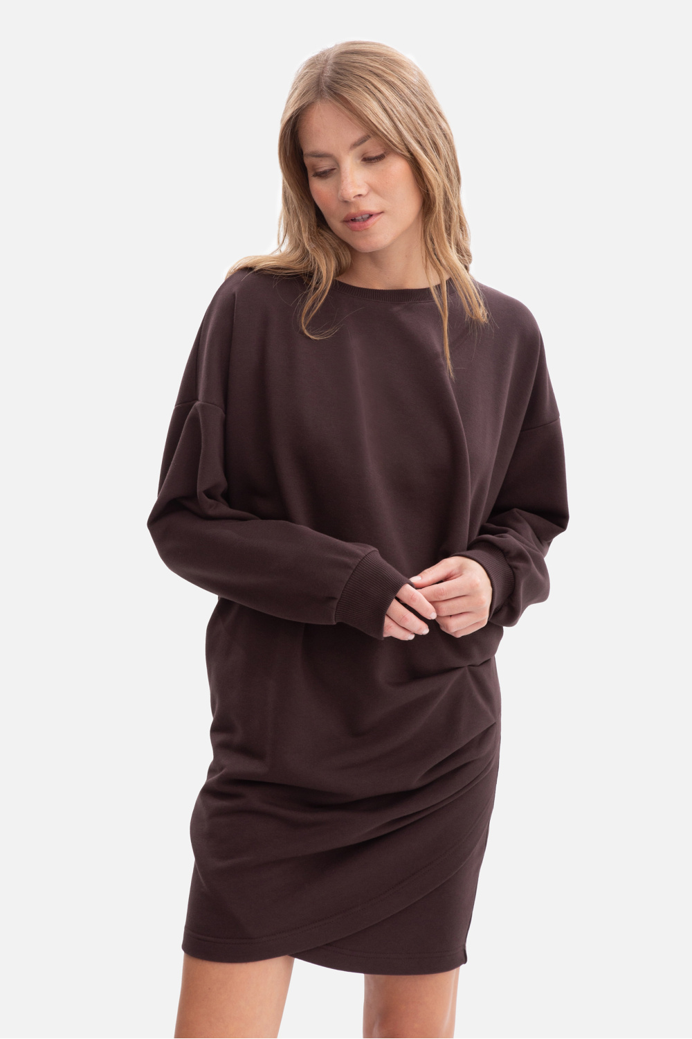 Sukienka Model B298 Gorzka Czekolada - BeWear218672 - Brązowy