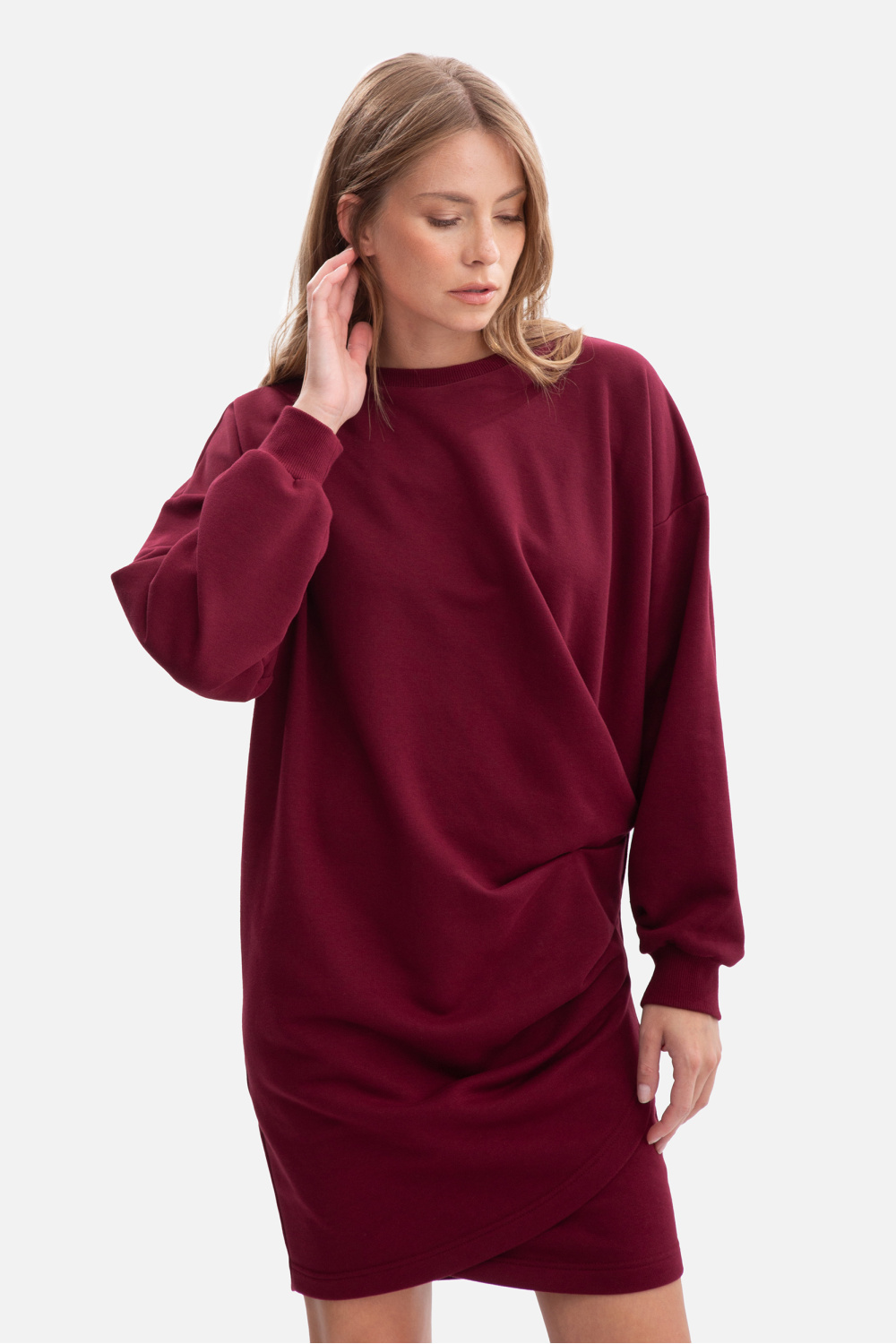 Sukienka Model B298 Burgund - BeWear218674 - Czerwony