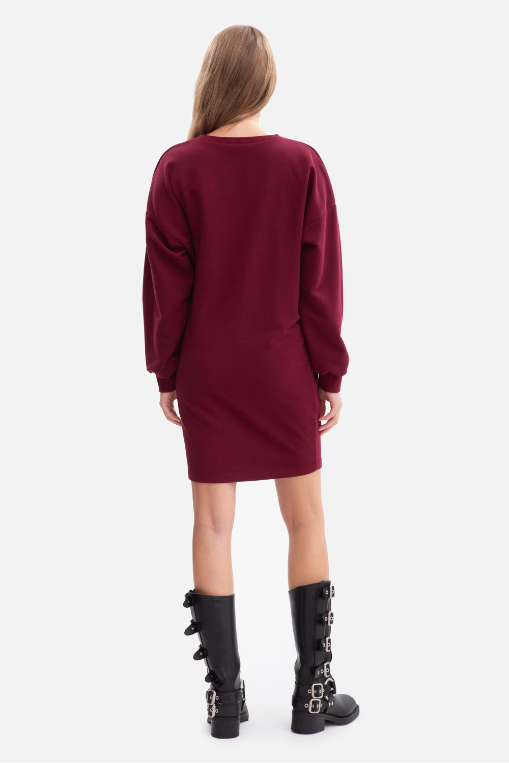 Sukienka Model B298 Burgund - BeWear218674 - Czerwony - obrazek 3