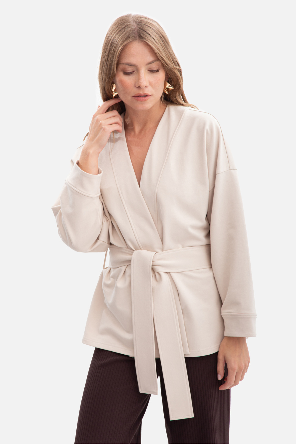 Narzutka Model B297 Piasek - BeWear218675 - Beżowy