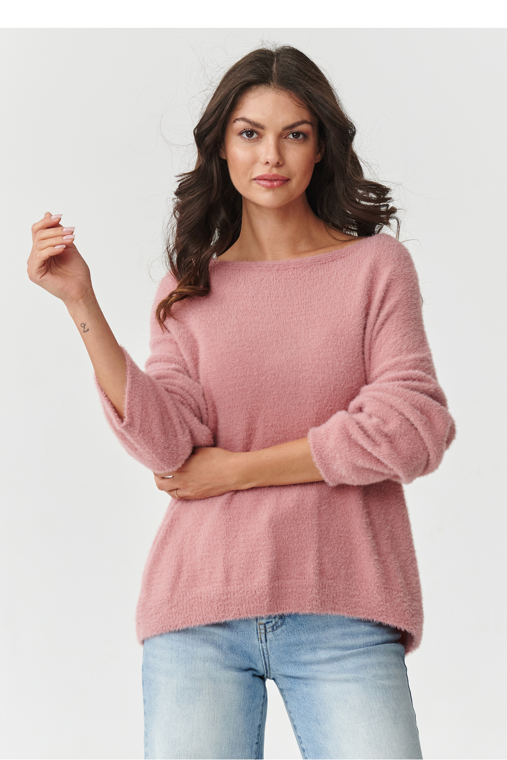Sweter Damski Model S171 Dirty Pink - Makadamia218808 - Różowy