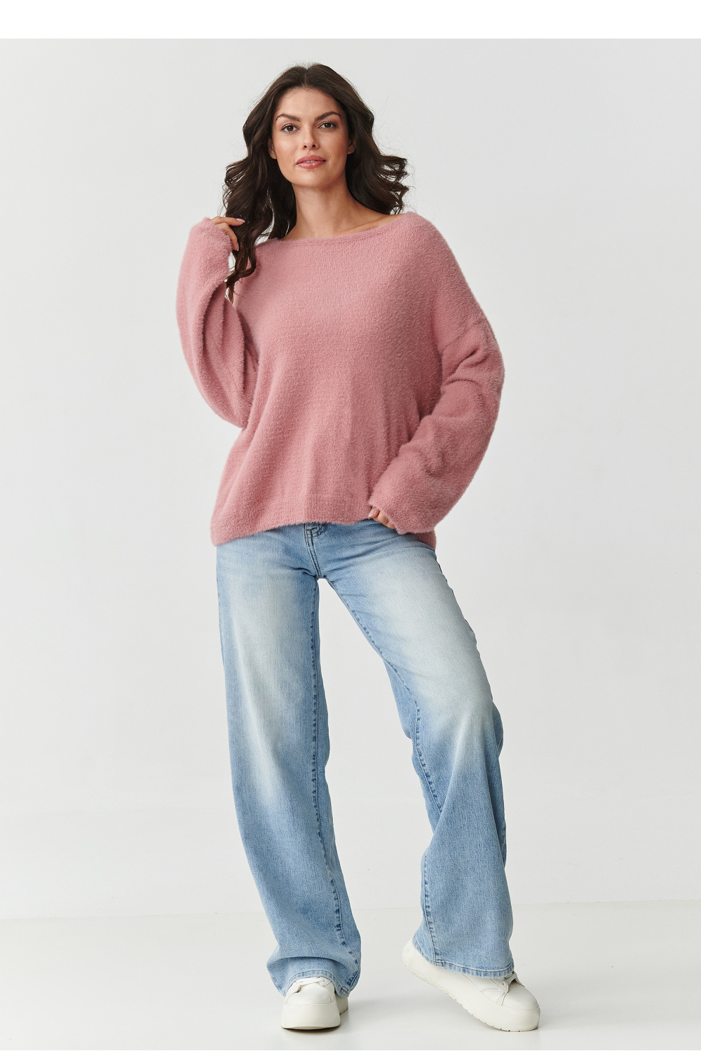 Sweter Damski Model S171 Dirty Pink - Makadamia218808 - Różowy - obrazek 2