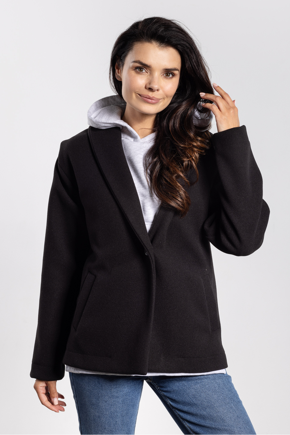 Kurtka Damska Model A752 Black - awama218961 - Czarny
