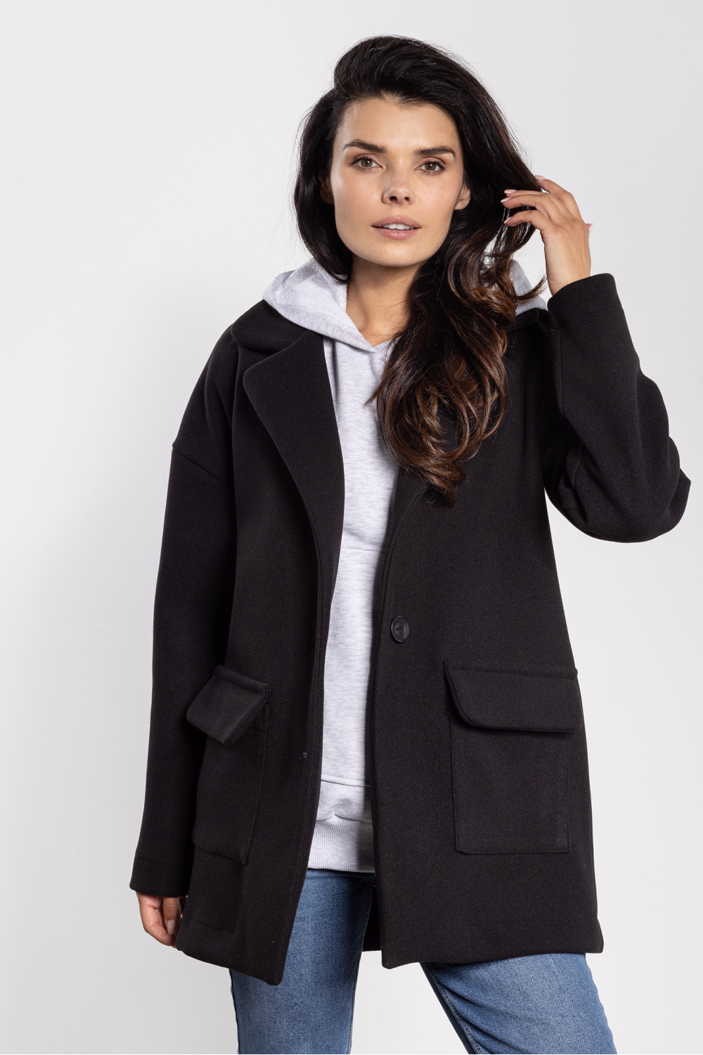 Kurtka Damska Model A751 Black - awama218965 - Czarny - obrazek 2