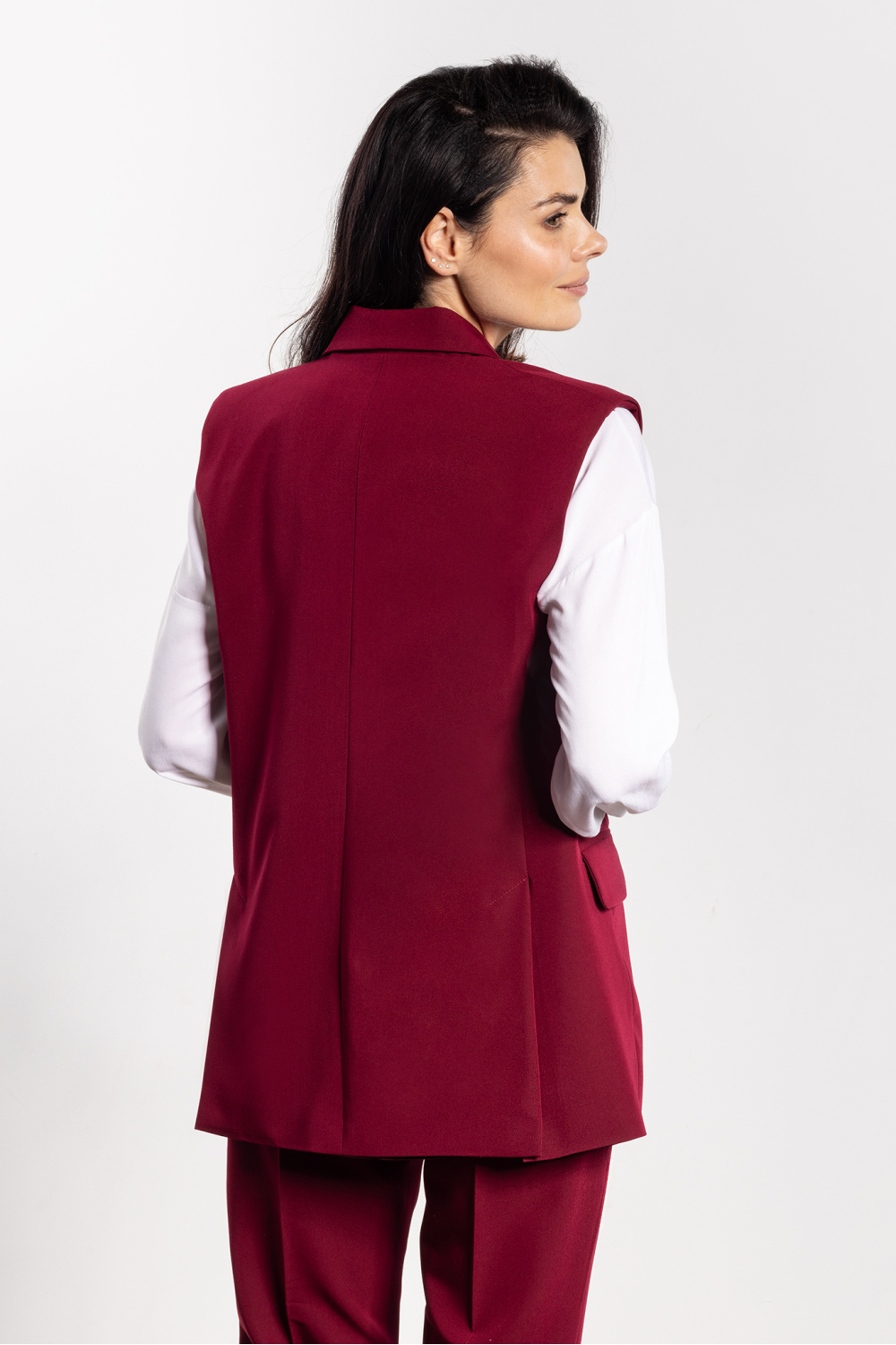 Kamizelka Model A745 Claret - awama218979 - Czerwony - obrazek 3