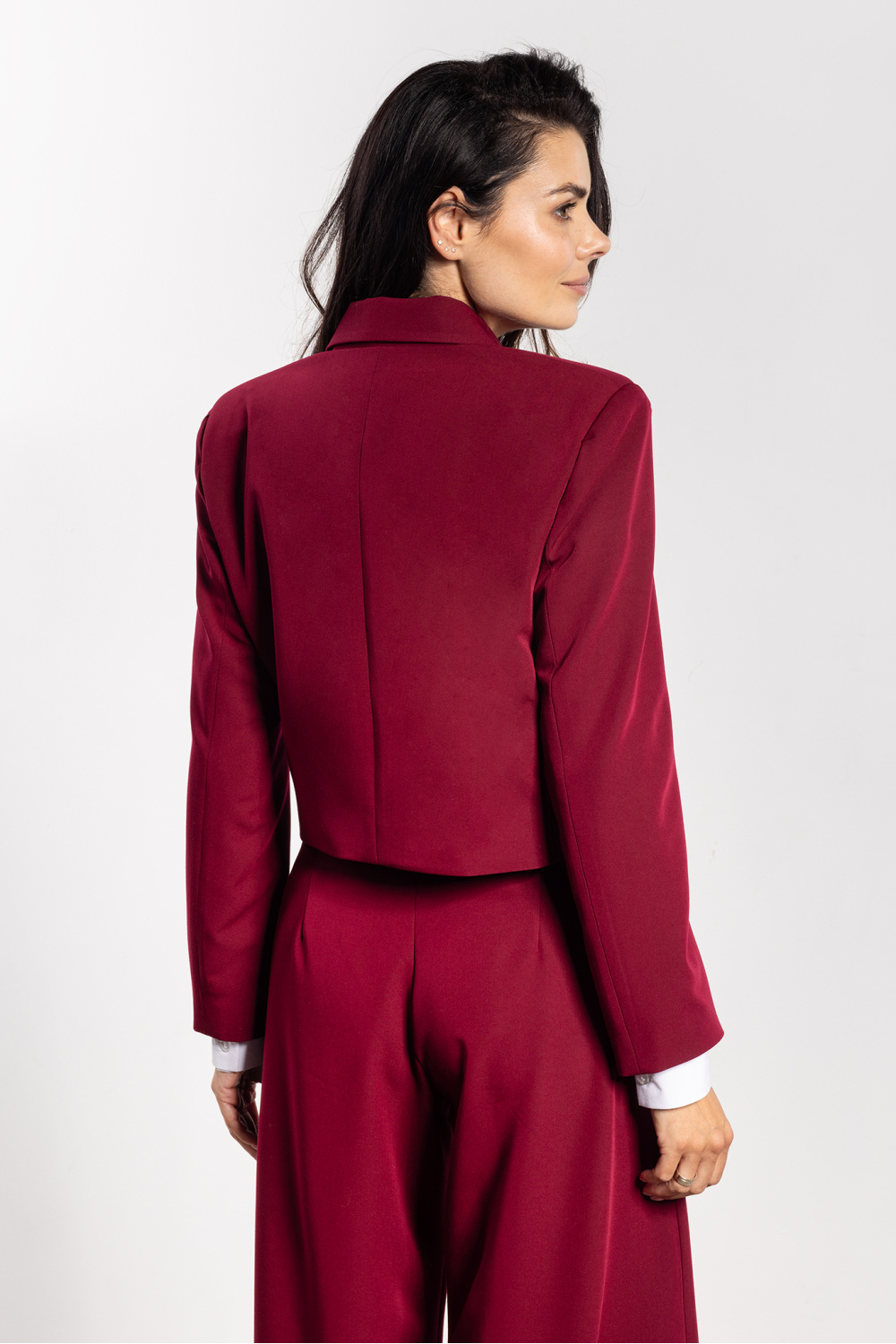 Marynarka Model A744 Claret - awama218983 - Czerwony - obrazek 2