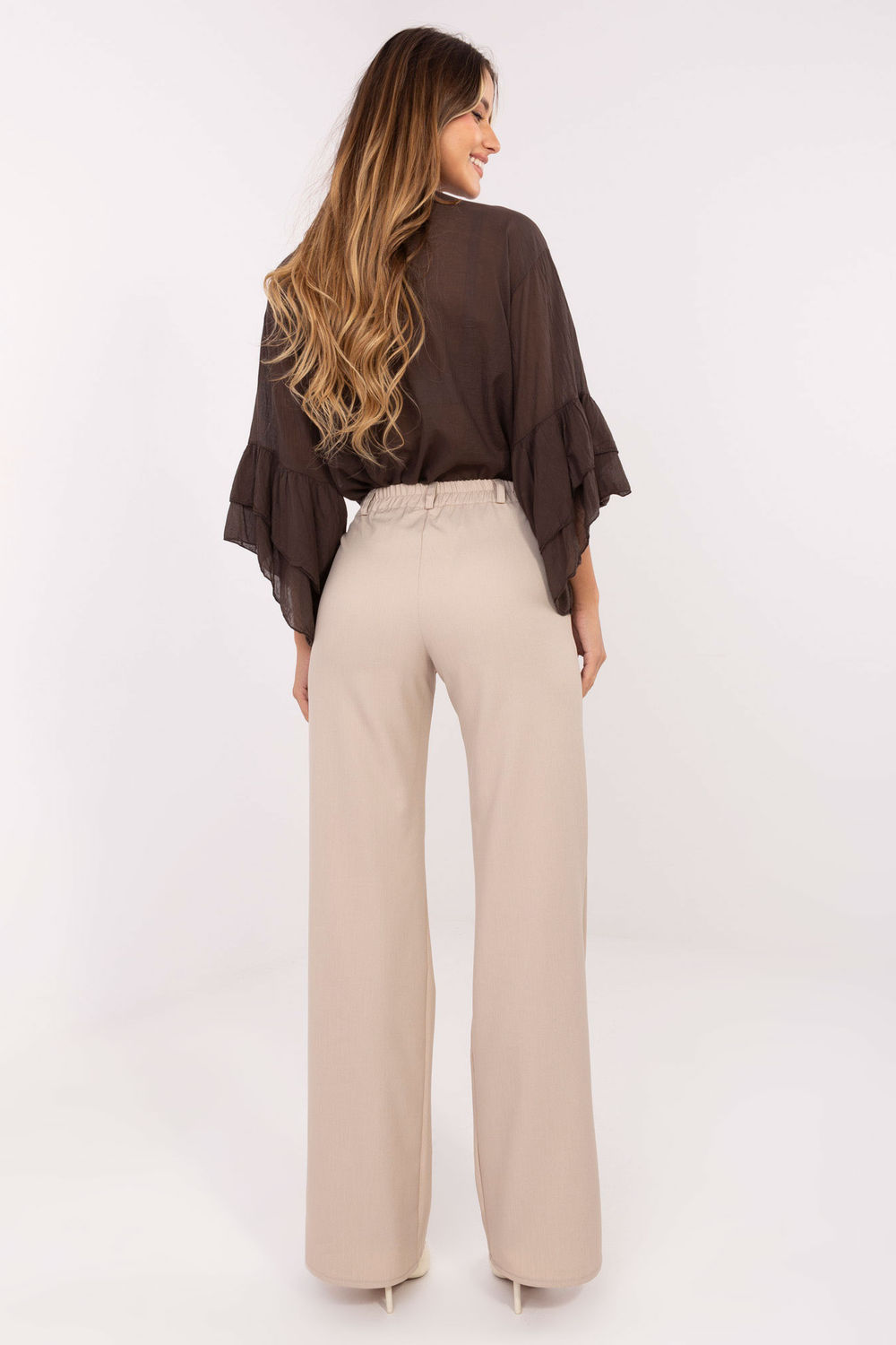 Spodnie Damskie Model LK-SP-510012.01 Beige - Lakerta219086 - Beżowy - obrazek 3