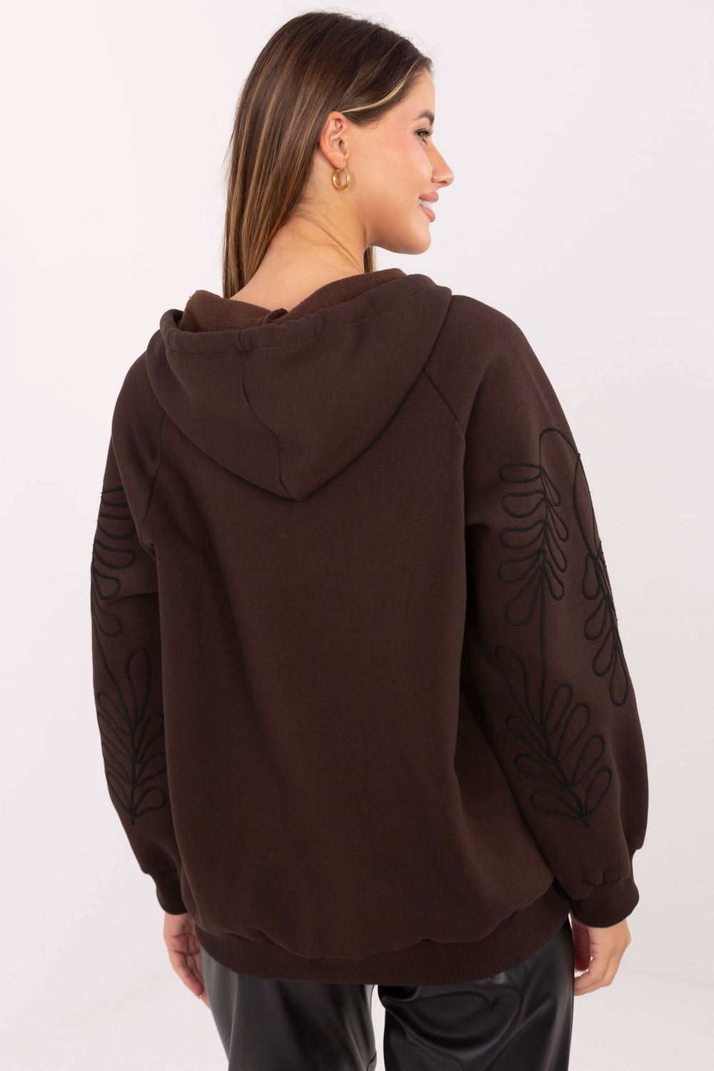 Bluza Damska Model RV-BL-A911.22 Dark Brown - Relevance219429 - Brązowy - obrazek 3