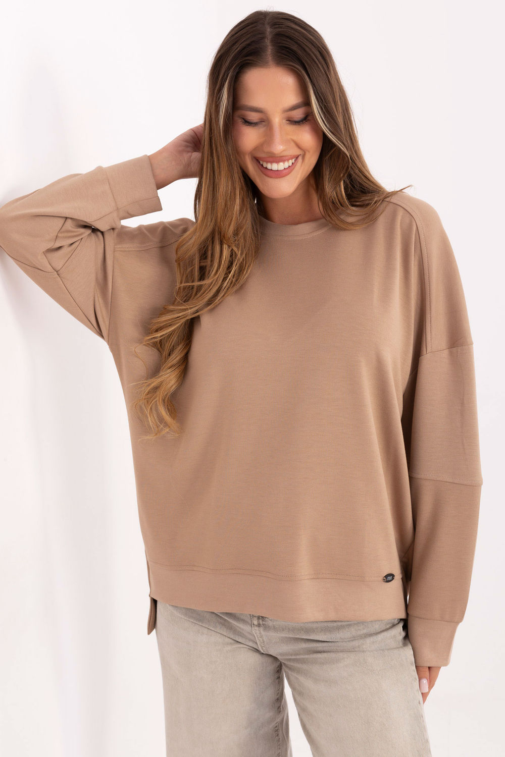 Bluza Damska Model RV-BZ-A906.59 Dark Beige - Relevance219432 - Beżowy