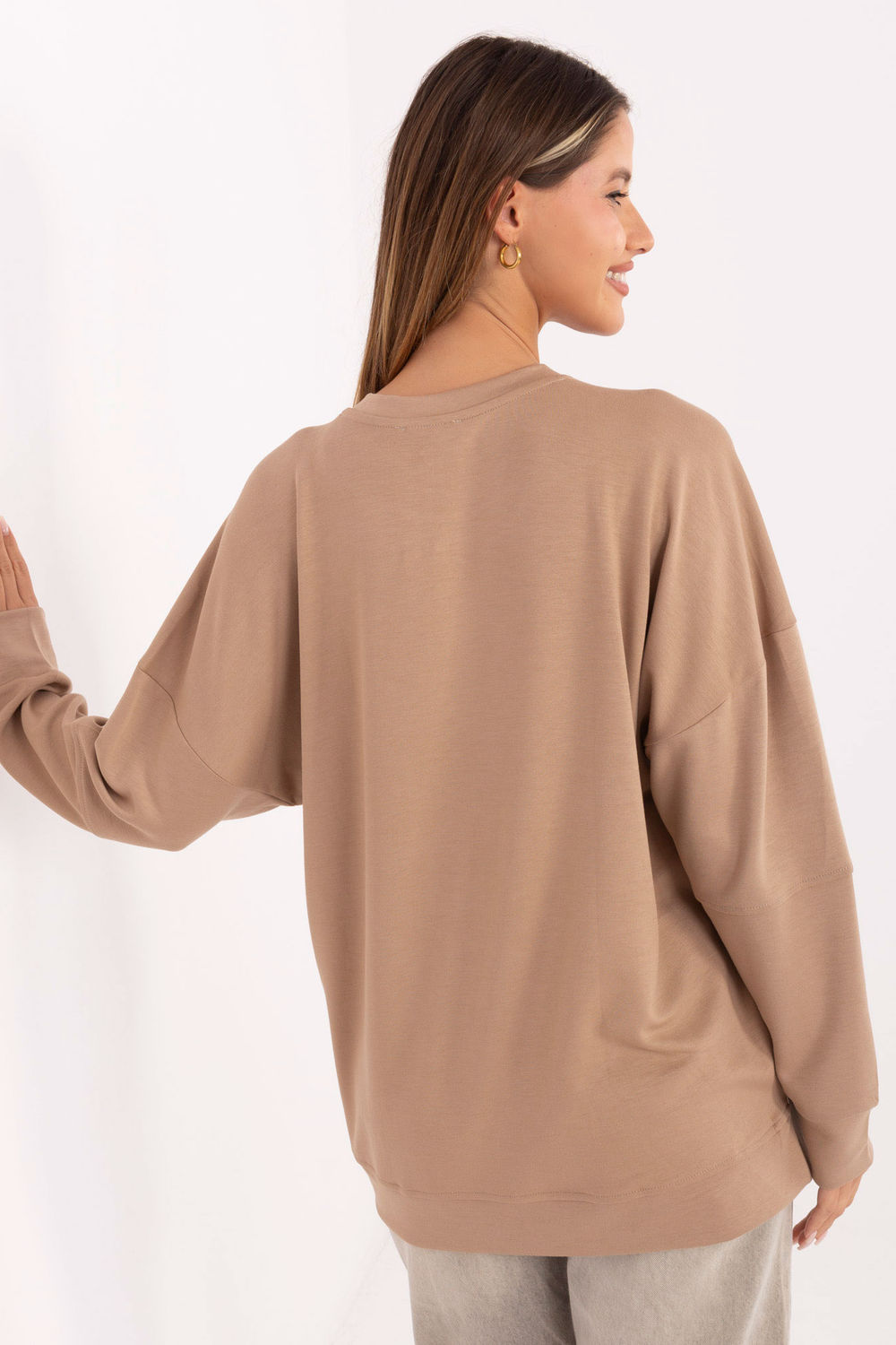 Bluza Damska Model RV-BZ-A906.59 Dark Beige - Relevance219432 - Beżowy - obrazek 3