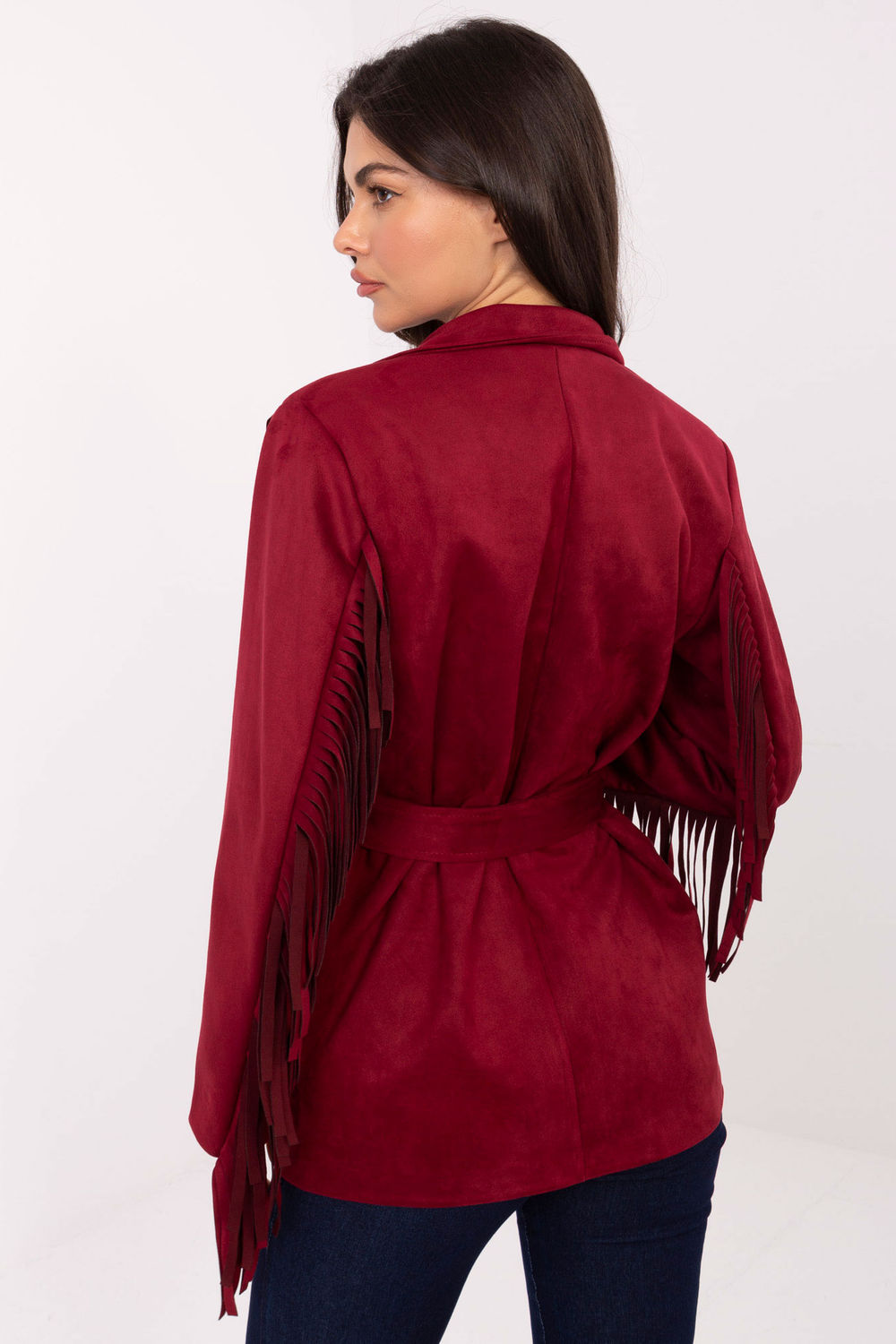 Marynarka Model IT-PL-5792.33 Bordo - Rue Paris219622 - Czerwony - obrazek 3