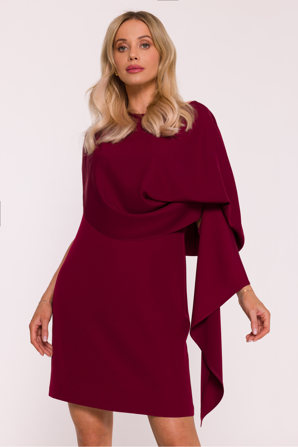 Sukienka Model S423 Bordo - Stylove219928 - Czerwony
