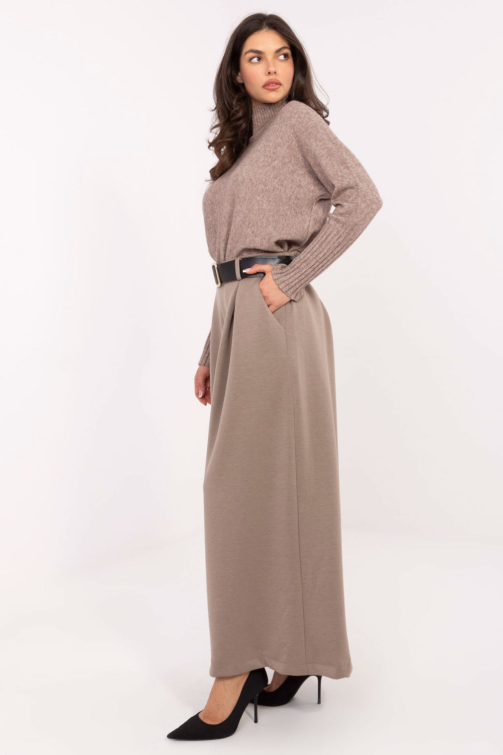 Spodnie Damskie Model IT-SP-17872.76 Beige - Italy Moda220012 - Beżowy - obrazek 2