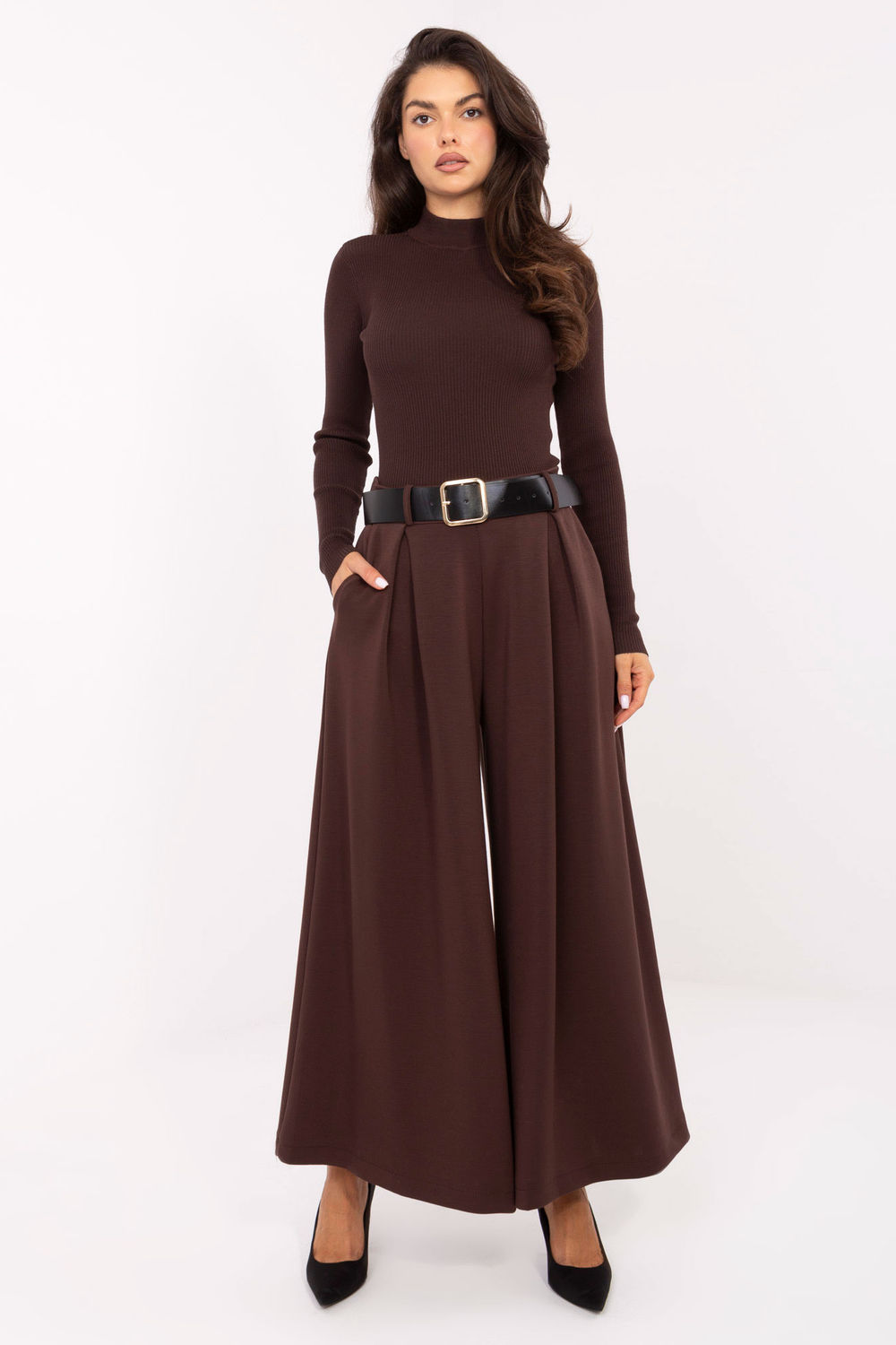 Spodnie Damskie Model IT-SP-17872.76 Brown - Italy Moda220027 - Brązowy