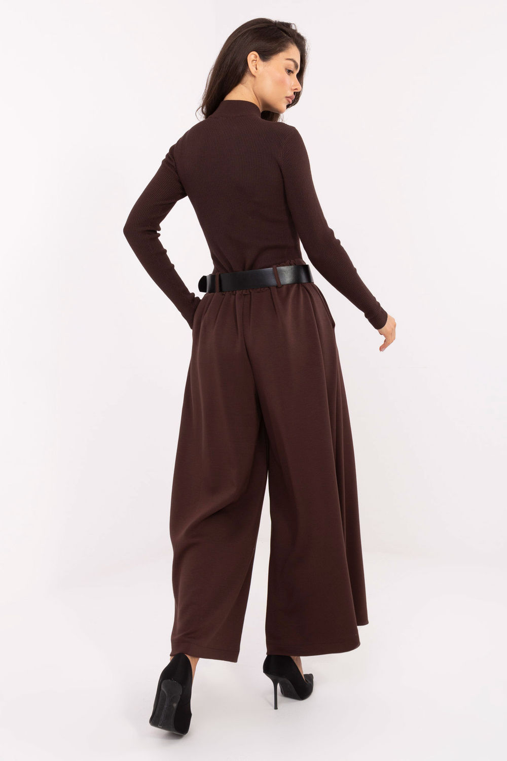 Spodnie Damskie Model IT-SP-17872.76 Brown - Italy Moda220027 - Brązowy - obrazek 3