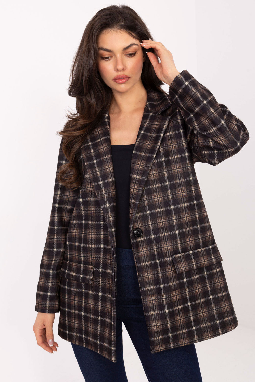 Marynarka Model IT-MA-21739.16P Black - Italy Moda220028 - Czarny