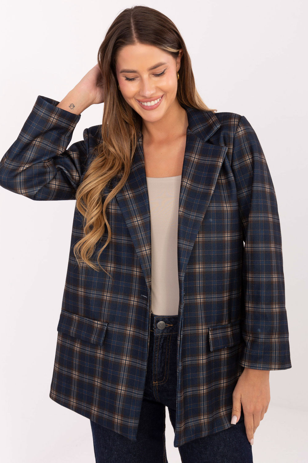 Marynarka Model IT-MA-21739.16P Navy - Italy Moda220031 - Granatowy