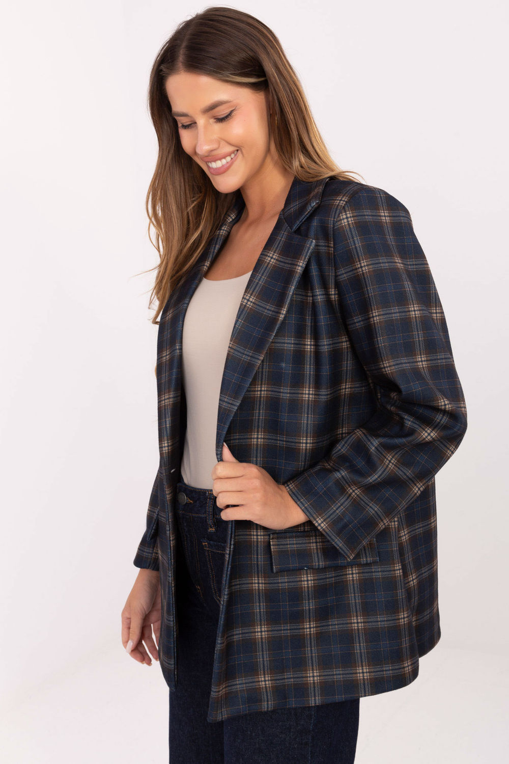 Marynarka Model IT-MA-21739.16P Navy - Italy Moda220031 - Granatowy - obrazek 2