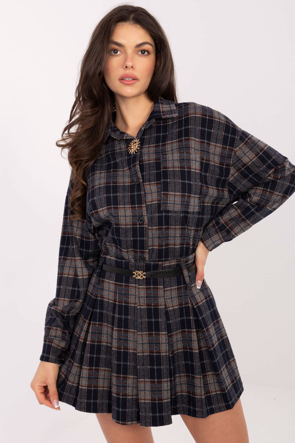 Spódnica Model IT-SD-GT560109.18P Navy - Italy Moda220043 - Granatowy