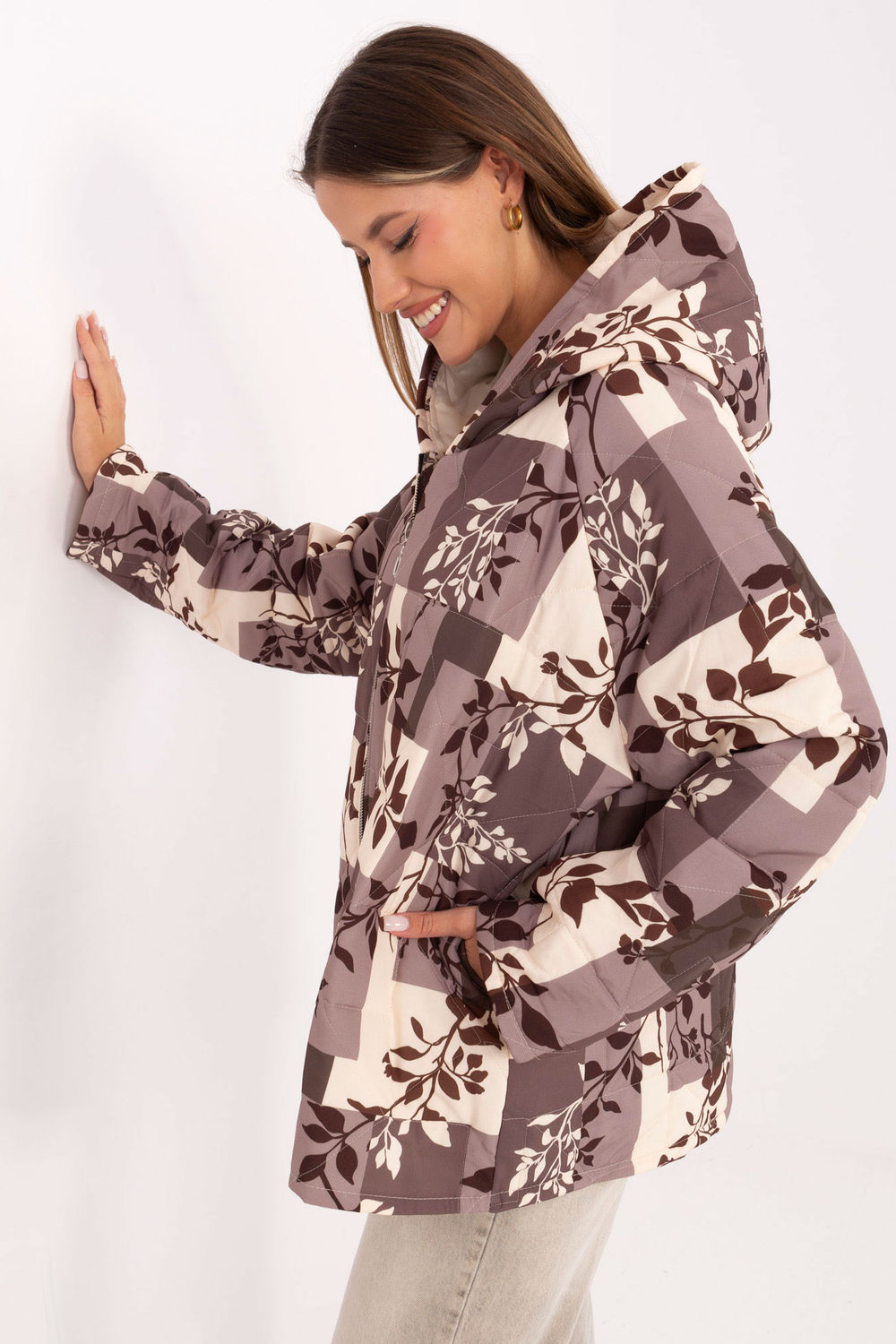 Kurtka Damska Model IT-KR-21685.23 Beige - Italy Moda220054 - Beżowy - obrazek 2