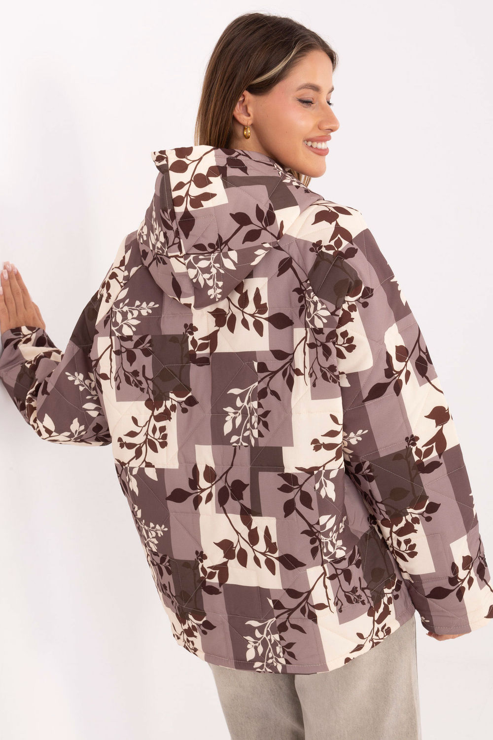 Kurtka Damska Model IT-KR-21685.23 Beige - Italy Moda220054 - Beżowy - obrazek 3