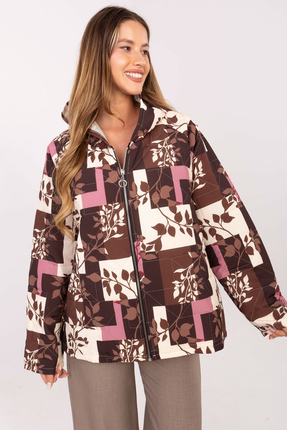Kurtka Damska Model IT-KR-21685.23 Brown - Italy Moda220056 - Brązowy