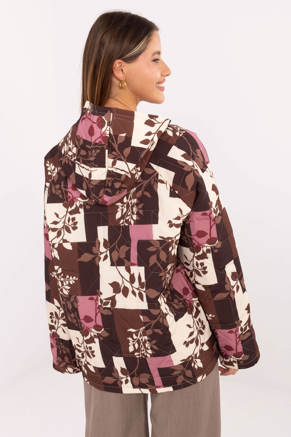 Kurtka Damska Model IT-KR-21685.23 Brown - Italy Moda220056 - Brązowy - obrazek 3