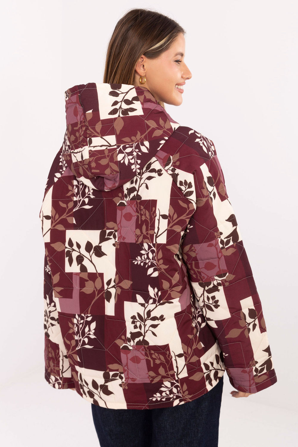 Kurtka Damska Model IT-KR-21685.23 Bordo - Italy Moda220057 - Czerwony - obrazek 3