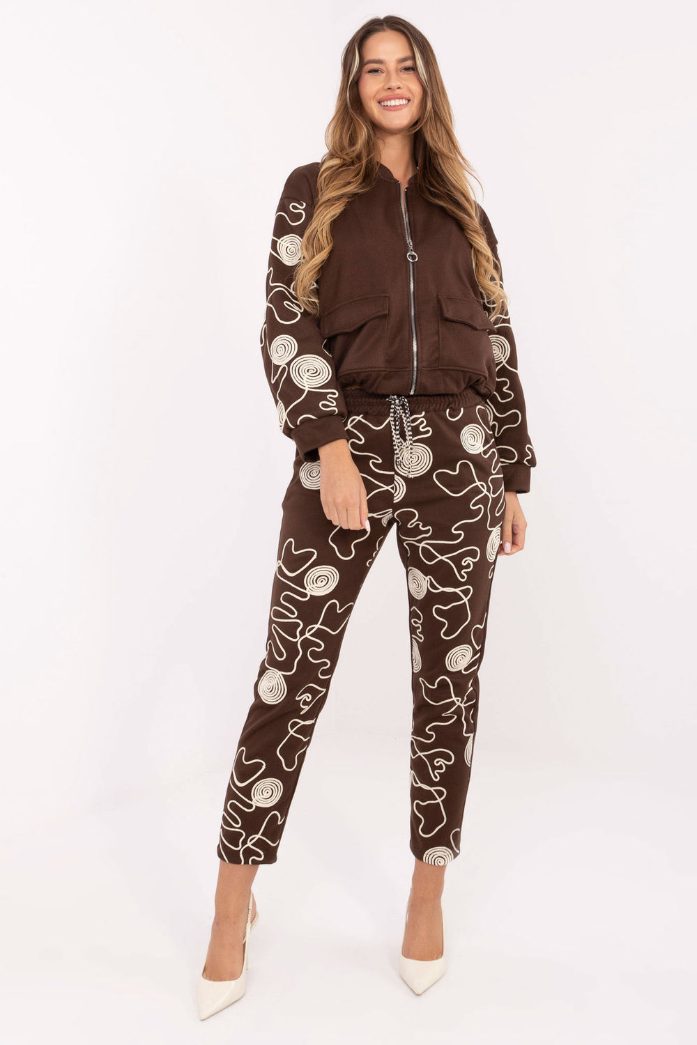 Spodnie Komplet Model IT-KMPL-21736.02P Brown - Italy Moda220059 - Brązowy