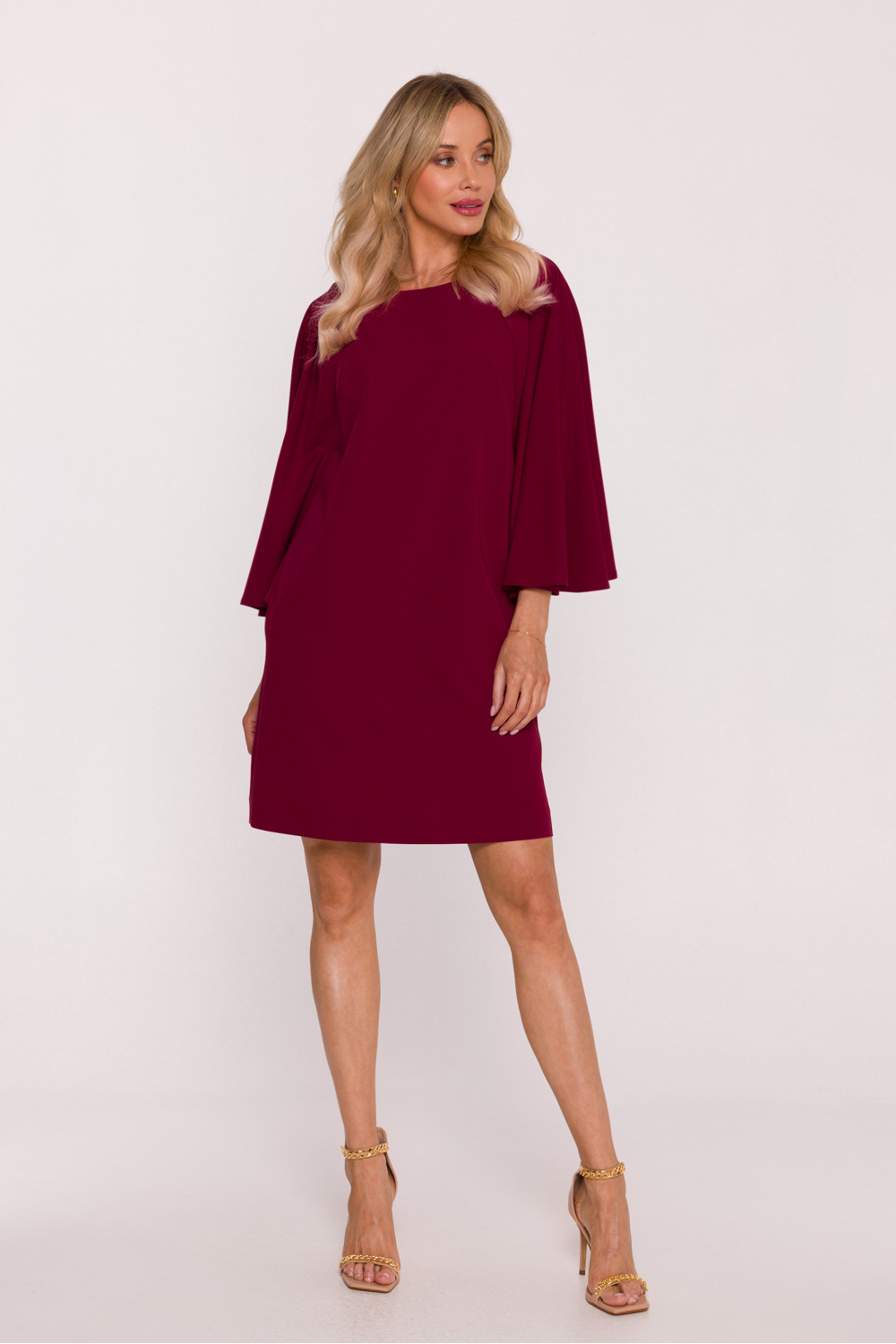 Sukienka Model S426 Bordo - Stylove220104 - Czerwony - obrazek 2