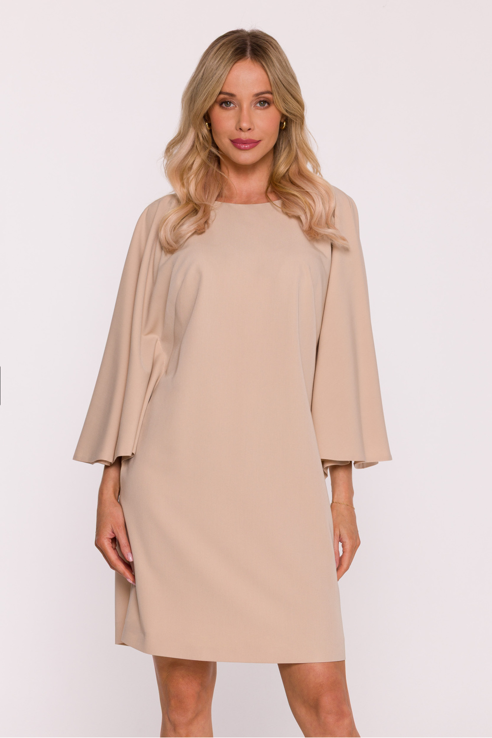 Sukienka Model S426 Beige - Stylove220105 - Beżowy