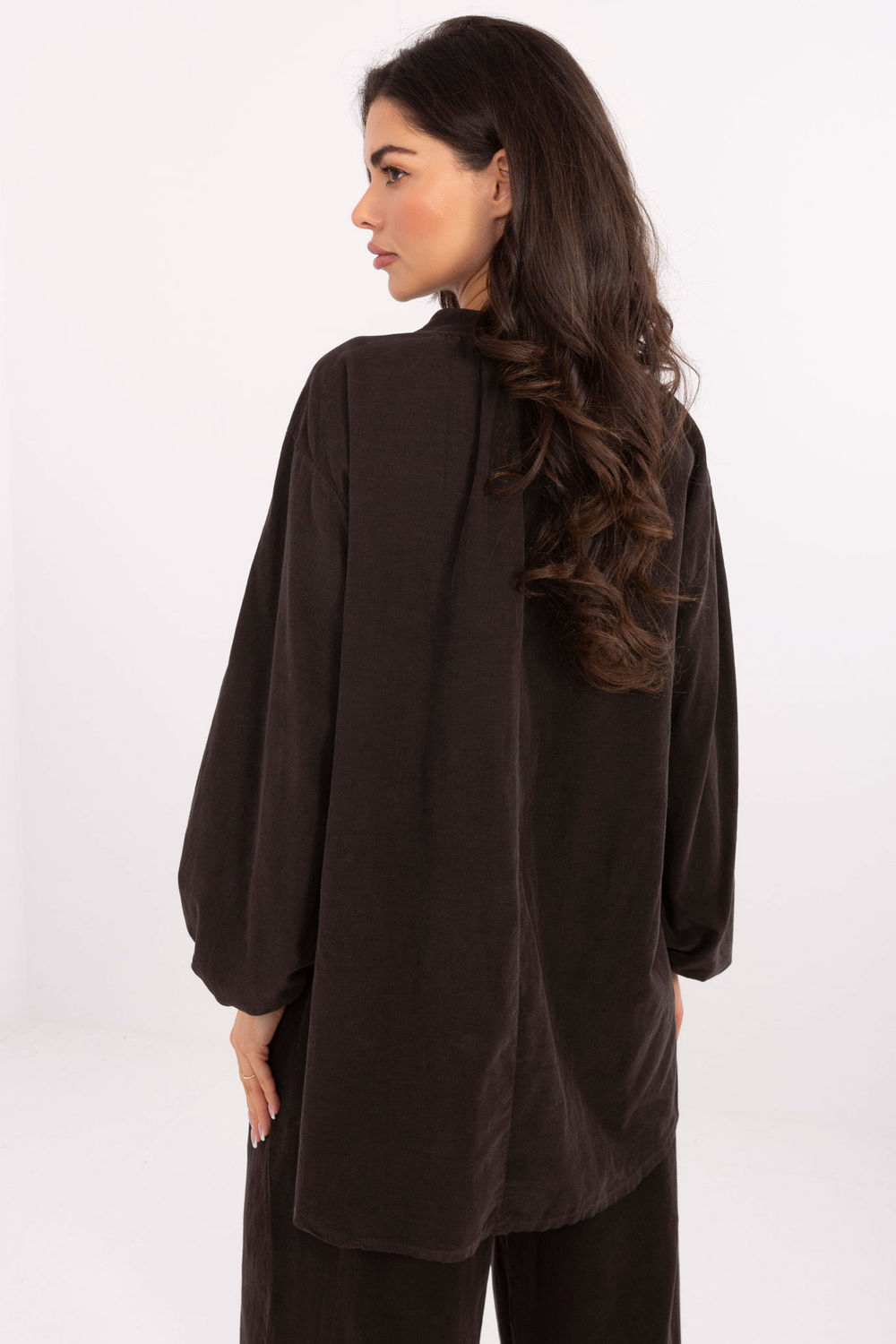 Bluzka Model IT-KS-233607.63 Dark Brown - Italy Moda220272 - Brązowy - obrazek 3