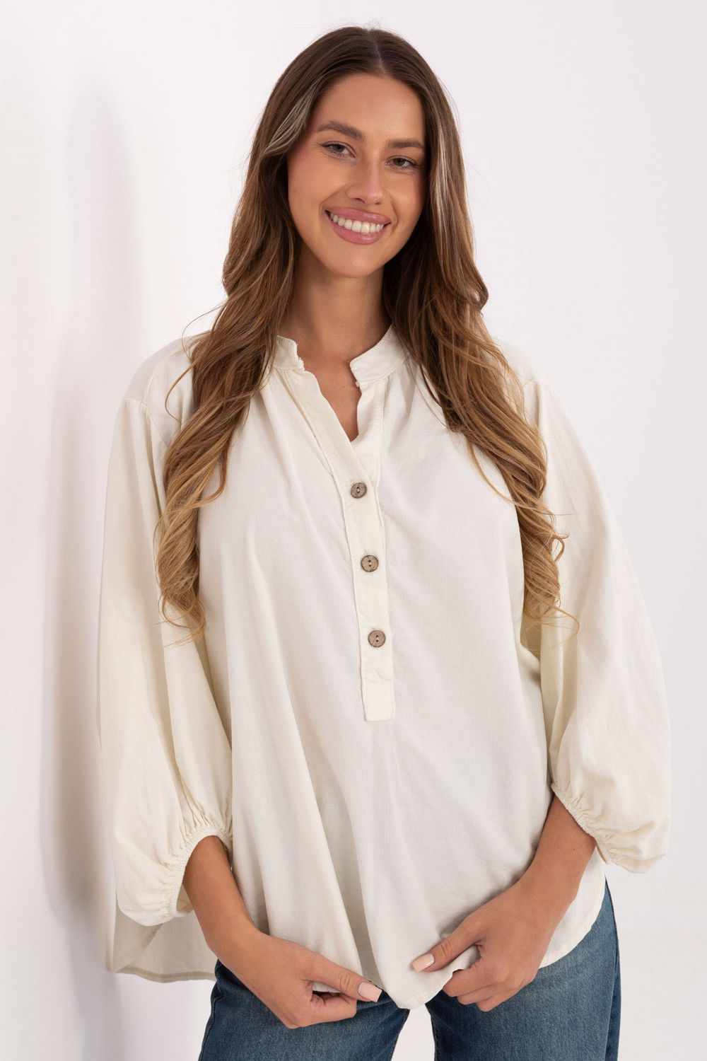 Bluzka Model IT-KS-233607.63 Light Beige - Italy Moda220279 - Beżowy