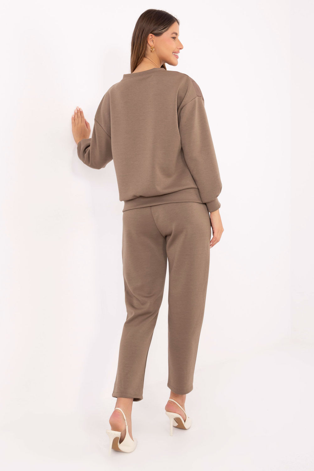 Spodnie Komplet Model IT-KMPL-9831.62 Light Brown - Italy Moda220293 - Brązowy - obrazek 2